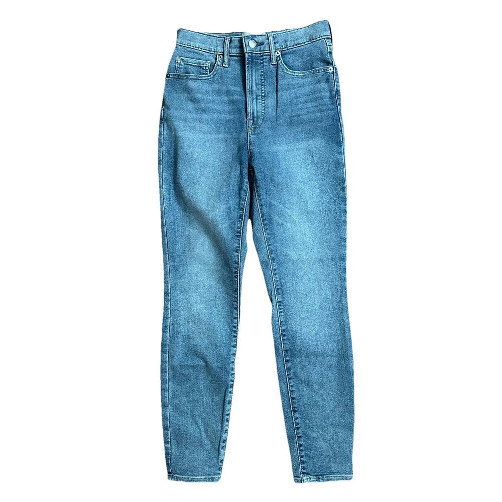 Everlane The Way High Skinny Jean 28 Ankle Blue High Rise Stretch